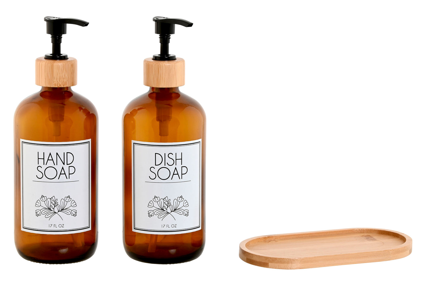 Distributeur en set de savon et liquide vaisselle